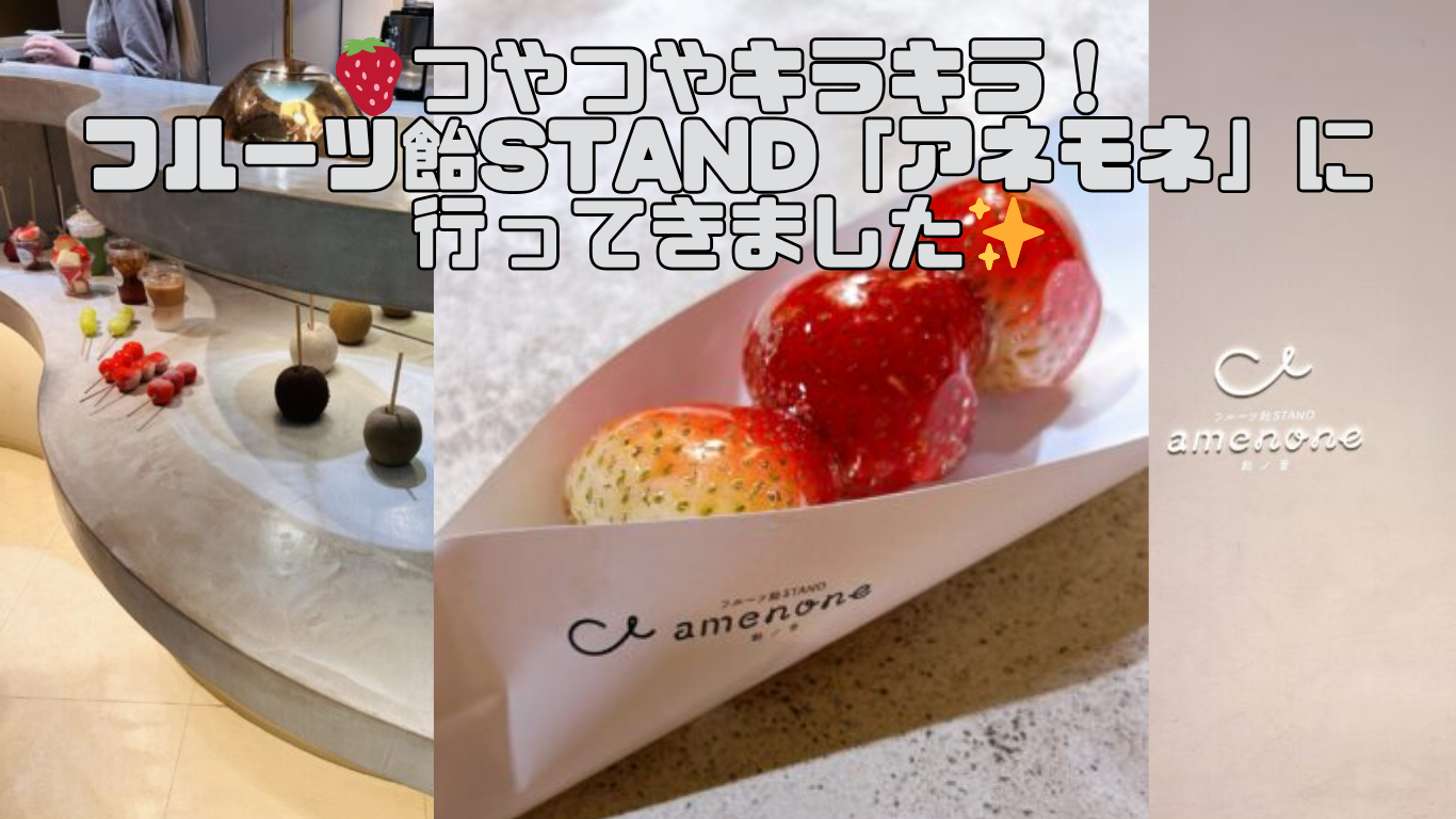 🍓つやつやキラキラ！フルーツ飴STAND「アネモネ」に行ってきました