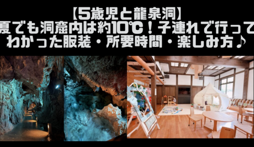 【5歳児と龍泉洞】夏でも洞窟内は約10℃！子連れで行ってわかった服装・所要時間・楽しみ方♪